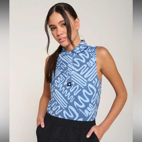 Bad Birdie Mazed & Confused Sleeveless Performance Polo - M - Picture 3 of 7